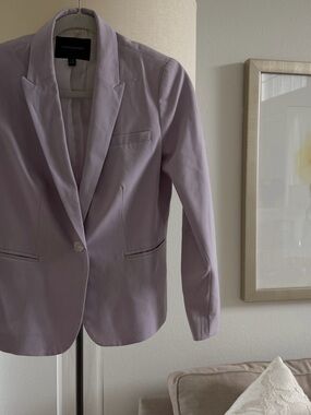 Banana Republic Light Purple Single-Button Blazer